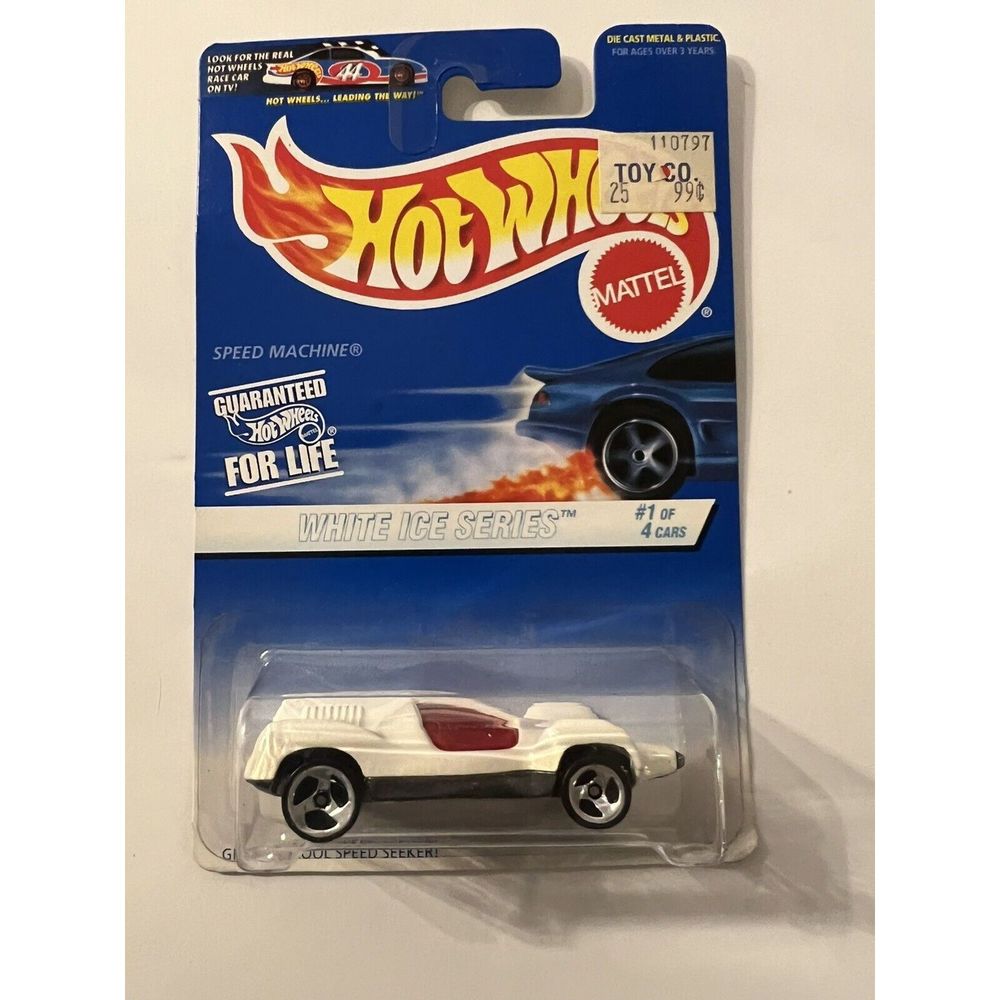 Vintage 1983 HOT WHEELS- DOUBLE VISION WHITE Diecast Speed Seeker Car-Malaysia - Picture 1 of 4
